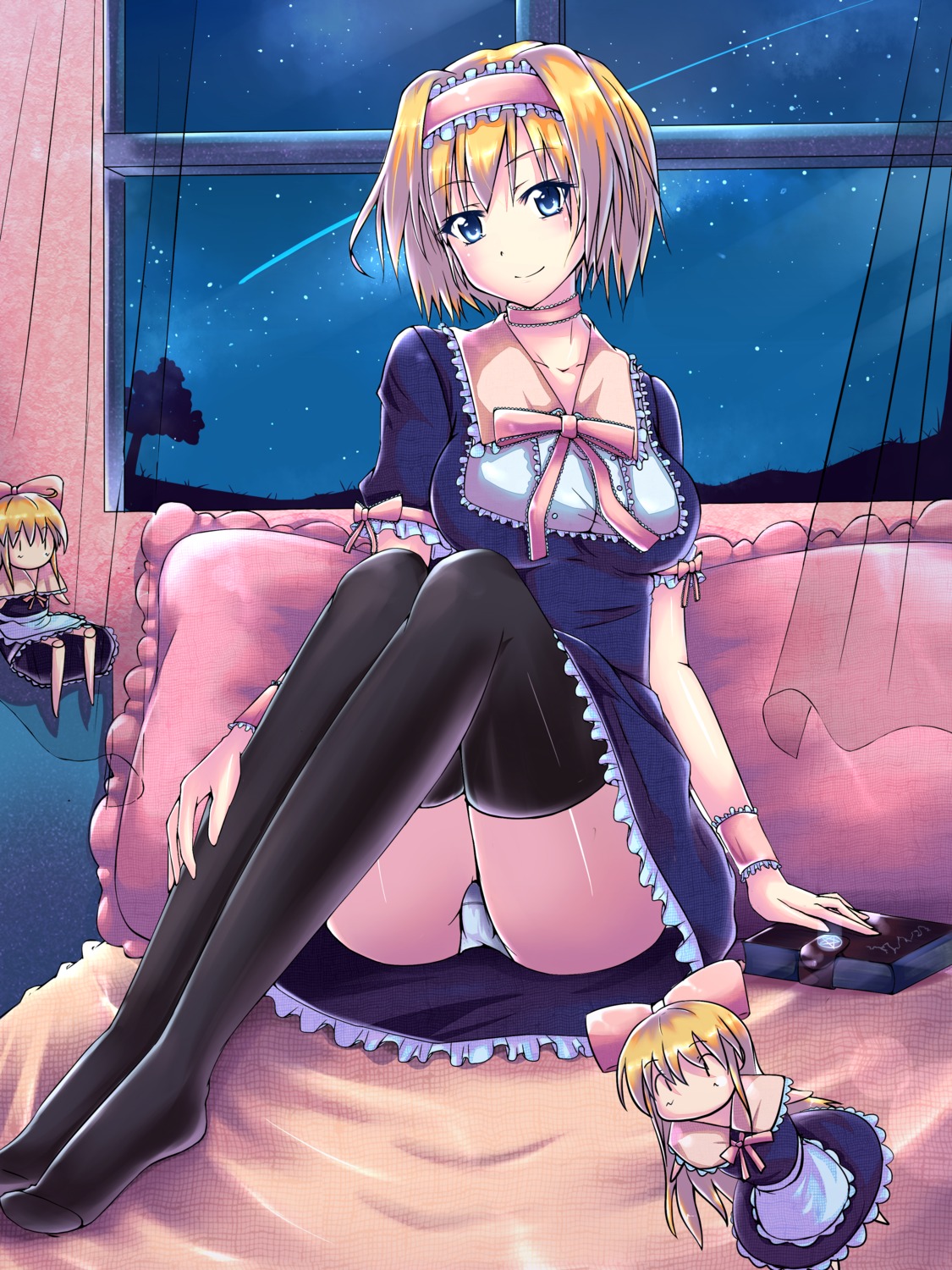 akimoto alice_margatroid pantsu shanghai_doll thighhighs touhou