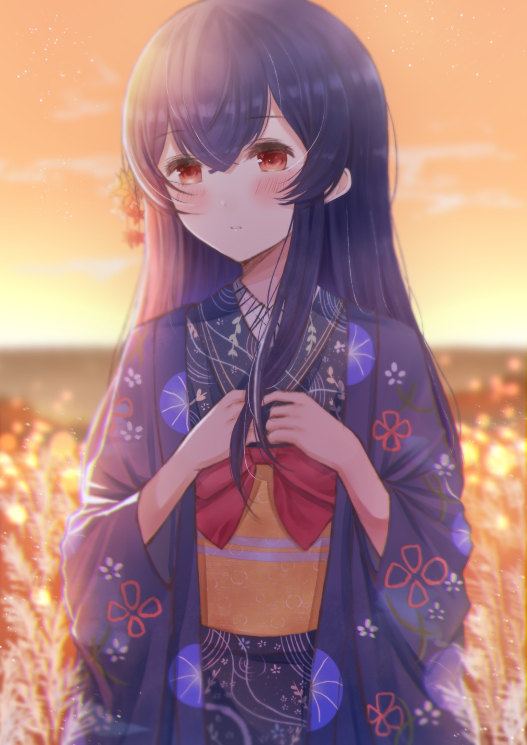 kimono morino_rinze namamake the_idolm@ster the_idolm@ster_shiny_colors