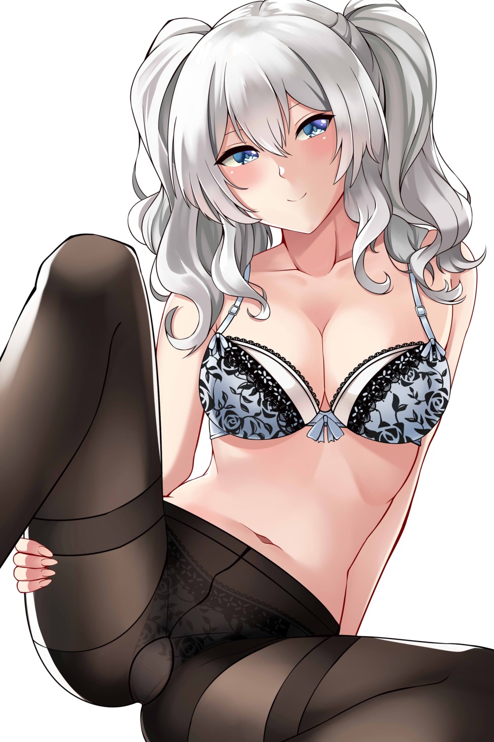 aslindsamure bra kantai_collection kashima_(kancolle) lingerie pantsu pantyhose