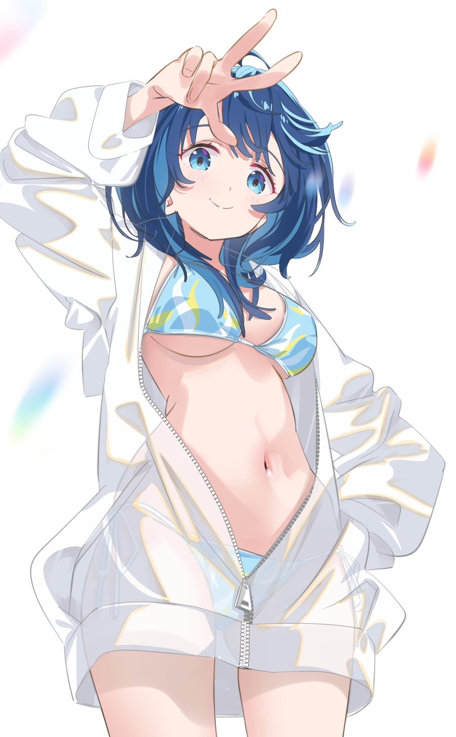 bikini make_heroine_ga_oosugiru! open_shirt peachpoison00 see_through swimsuits yanami_anna