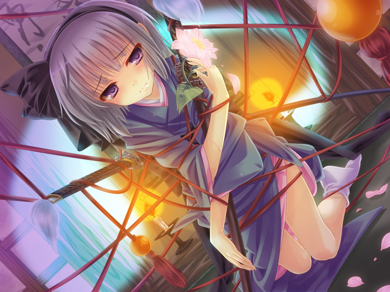 japanese_clothes konpaku_youmu monety touhou