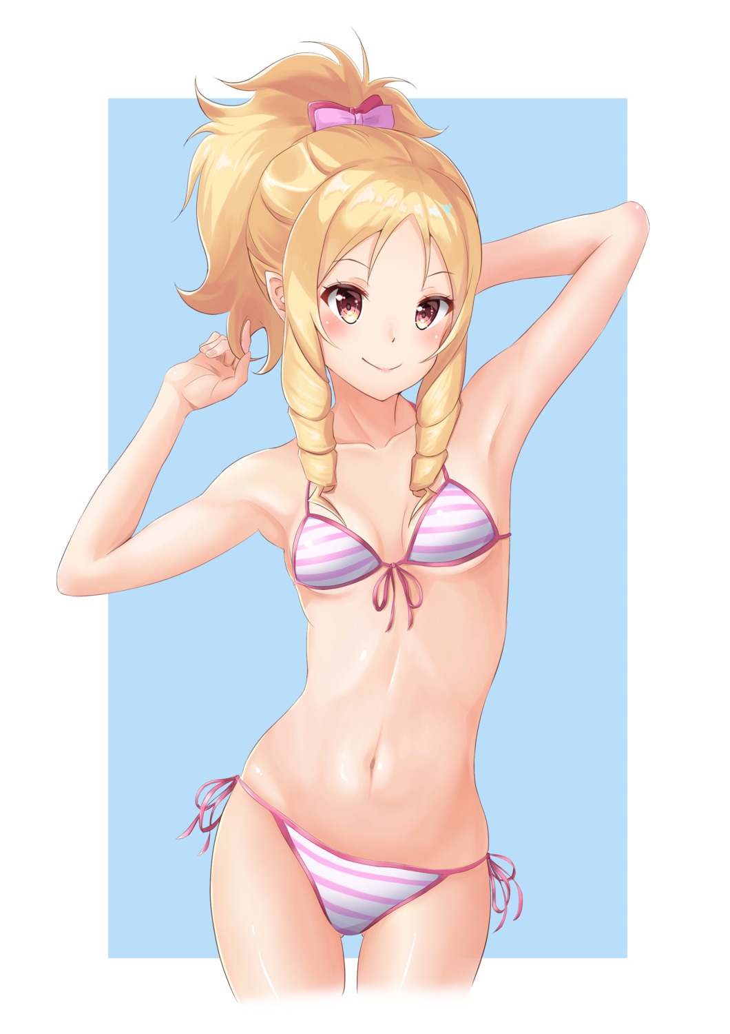 bikini cleavage eromanga-sensei furan_(pixiv20237436) swimsuits underboob yamada_elf