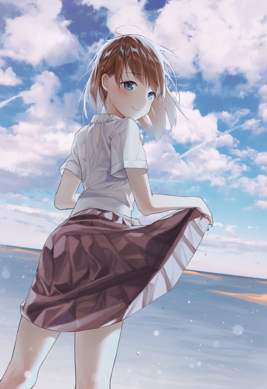 alpha_(ypalpha79) see_through seifuku skirt_lift wet_clothes