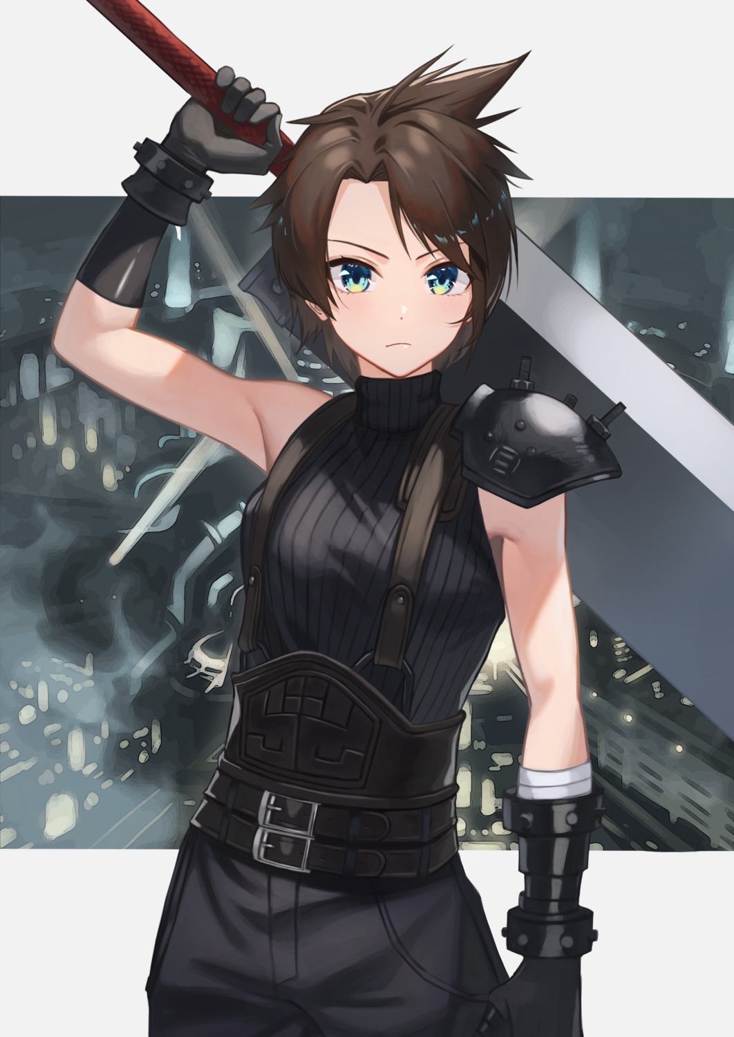 armor cloud_strife cosplay hara_kenshi sword