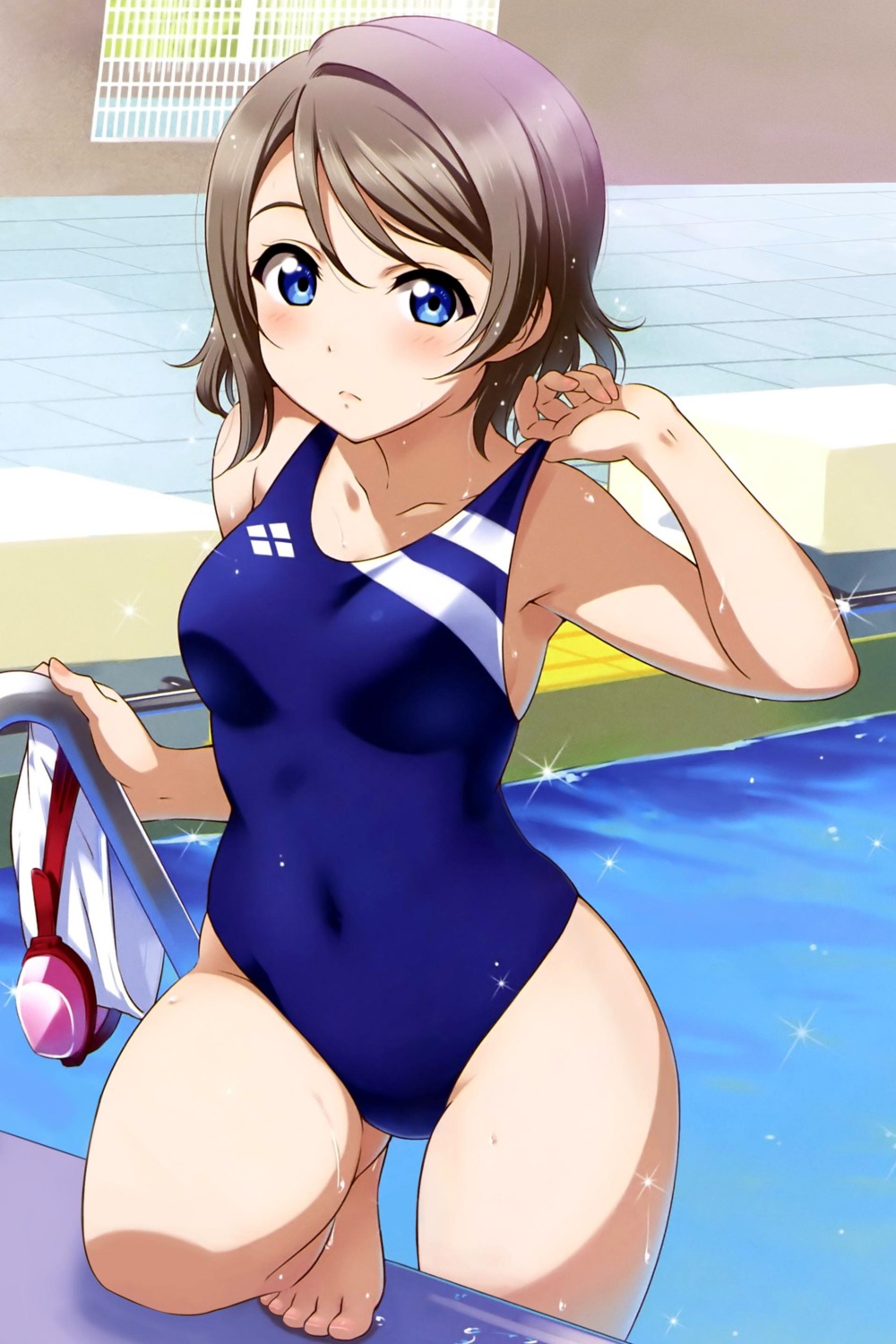 inou_shin love_live!_sunshine!! swimsuits watanabe_you wet