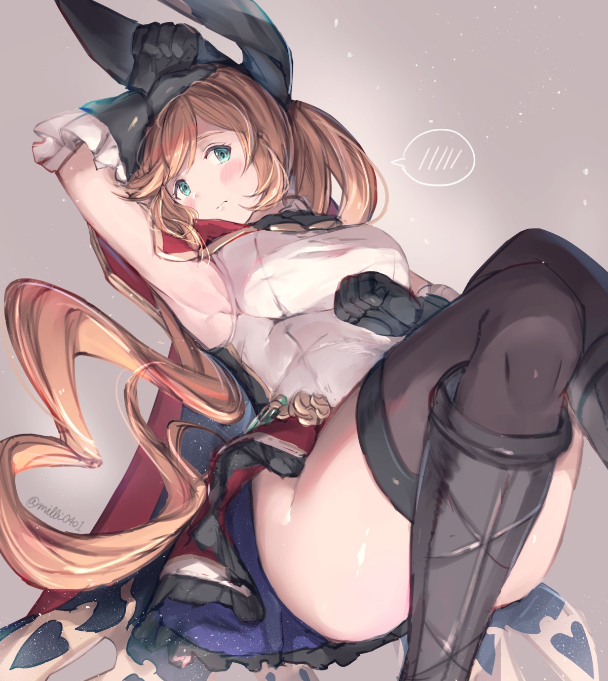 clarisse_(granblue_fantasy) granblue_fantasy milli_little thighhighs