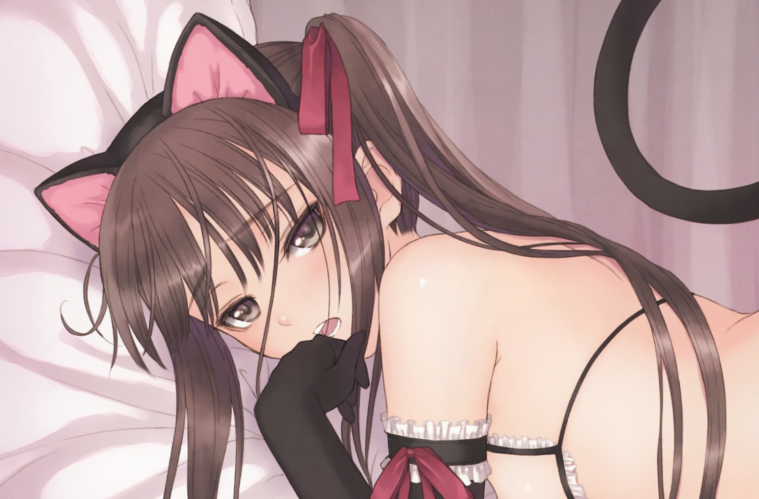 animal_ears bra breasts ciel_(company) fault!! loli nekomimi sugiyama_mio tail tony_taka