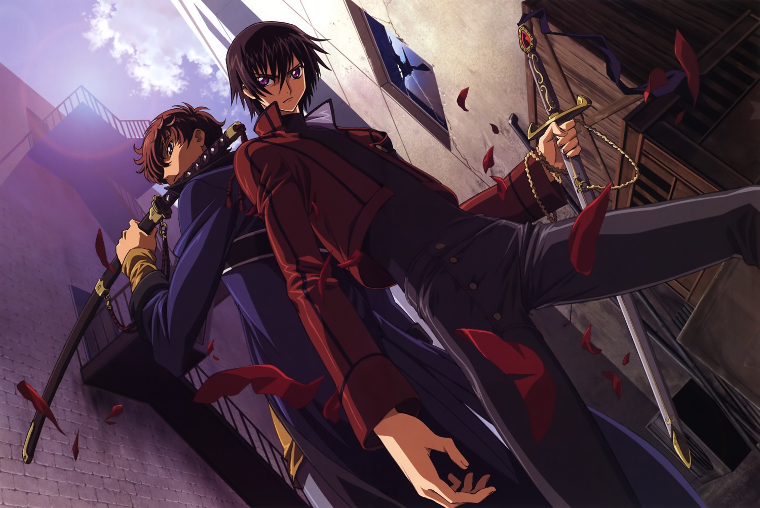 code_geass kururugi_suzaku lelouch_lamperouge male nakatani_seiichi