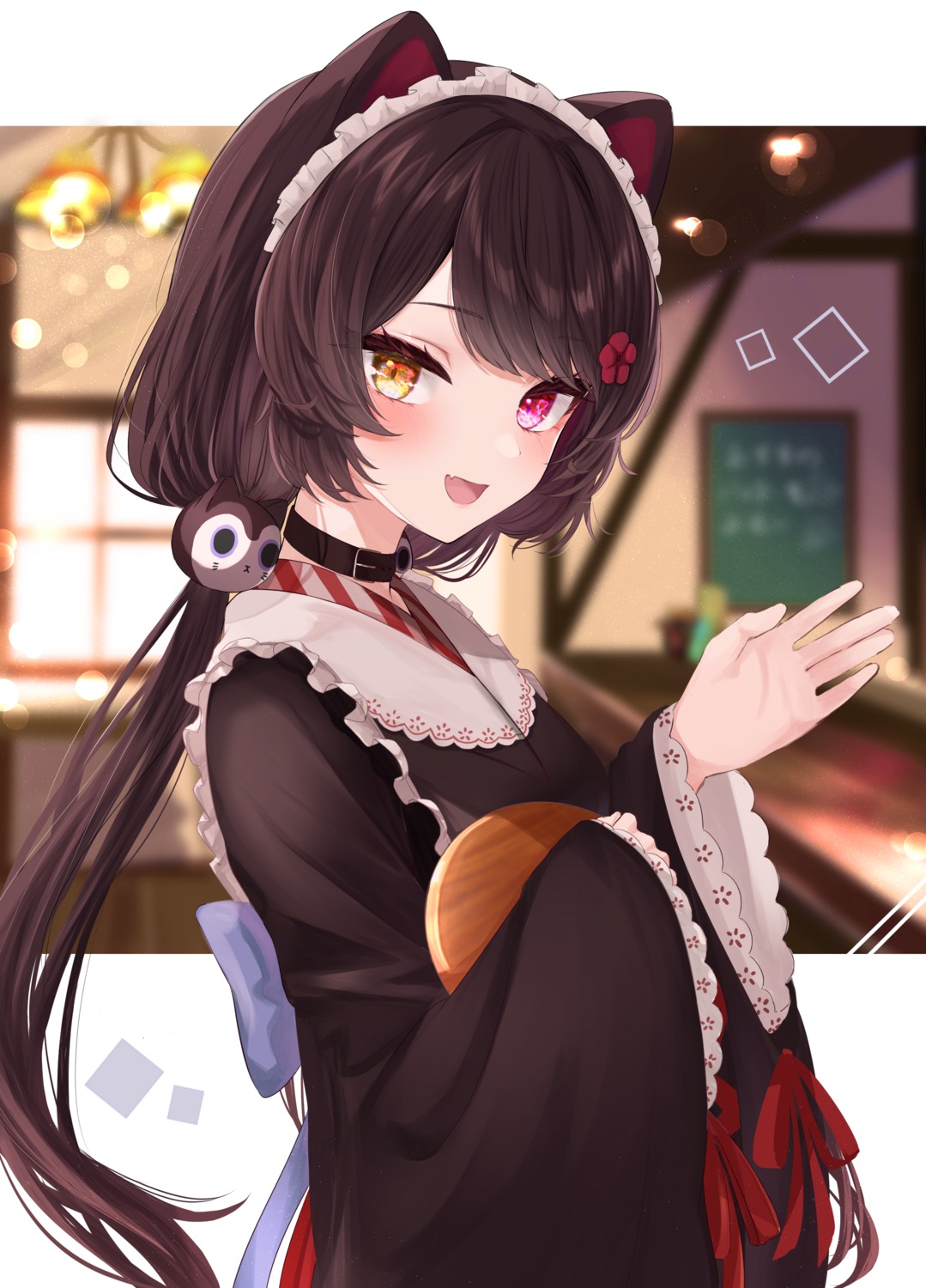 animal_ears heterochromia inui_toko inumimi keichan_(user_afpk7473) maid nijisanji wa_maid