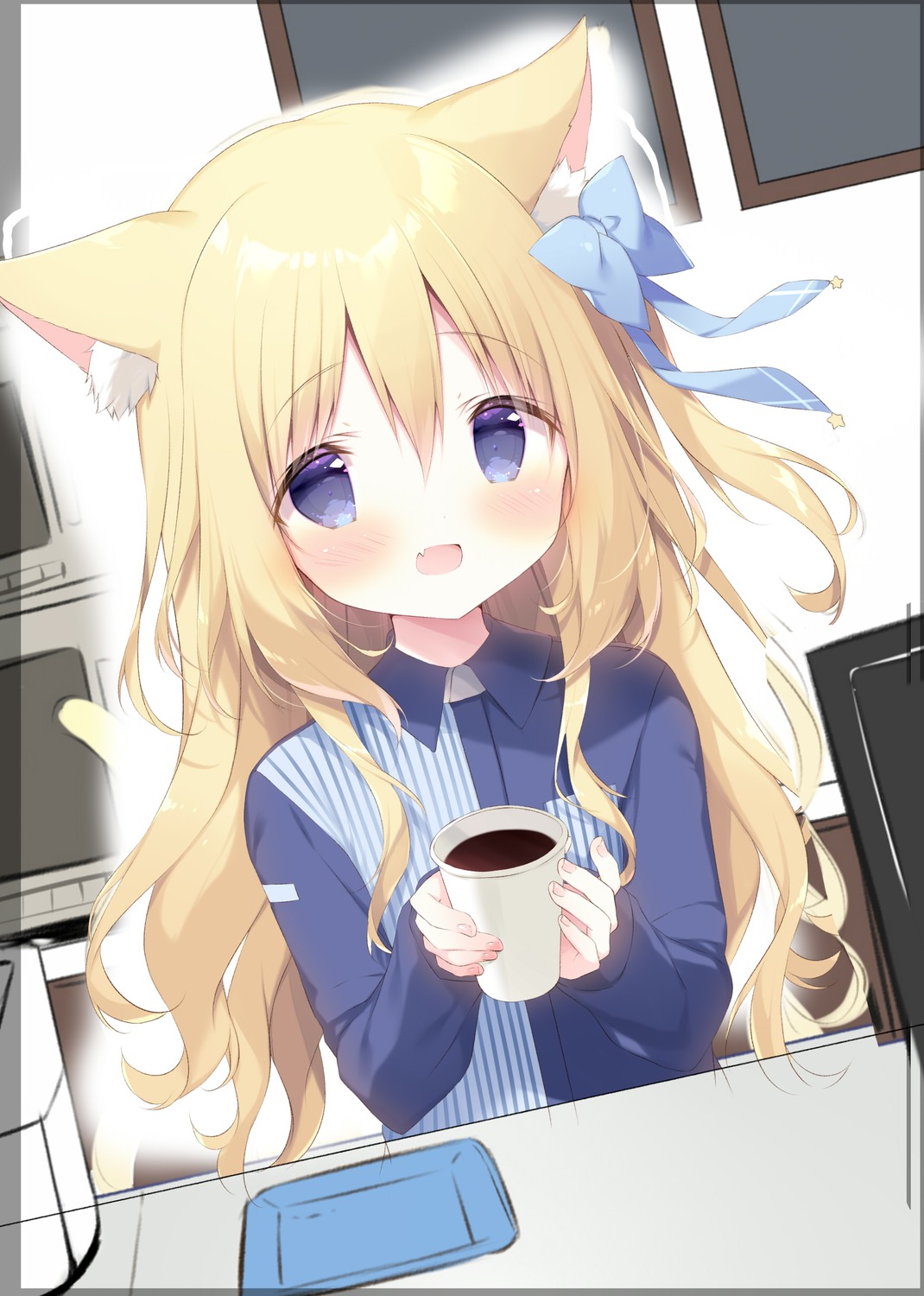 animal_ears lawson nekomimi shiratama tail uniform