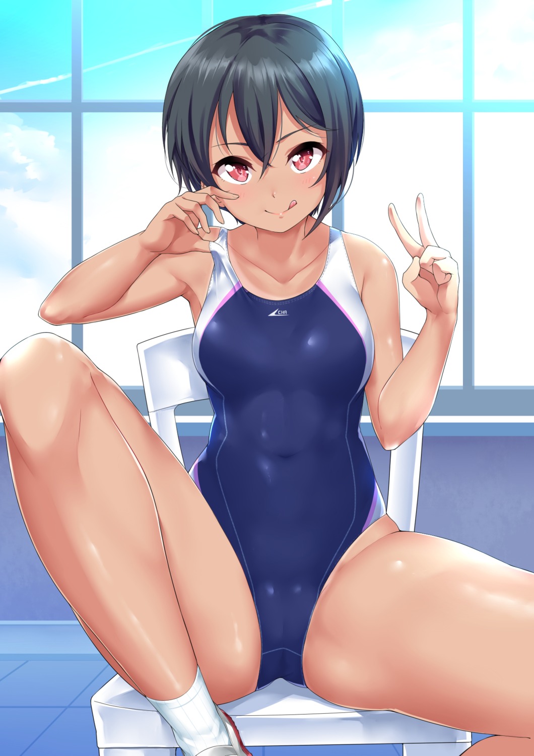 cameltoe kanabun swimsuits tan_lines