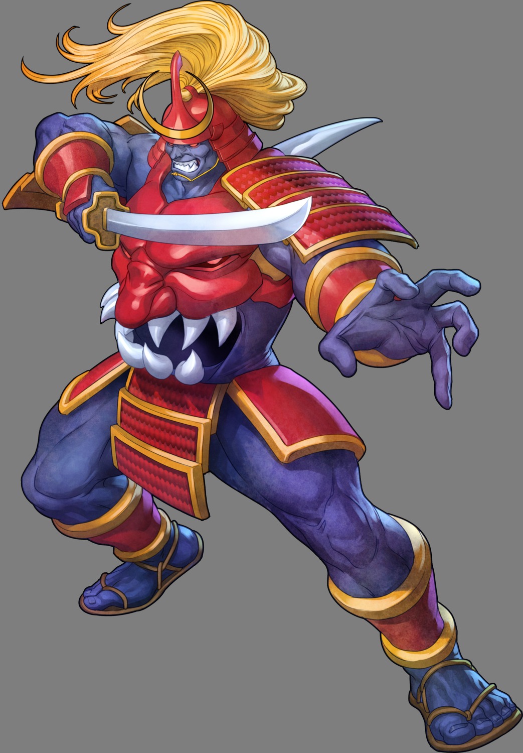 armor bishamon capcom dark_stalkers stanley_lau sword transparent_png