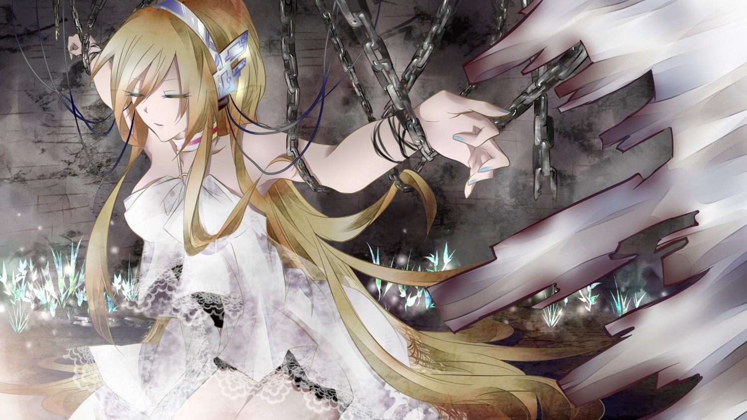 dress headphones lily_(vocaloid) tyouya vocaloid