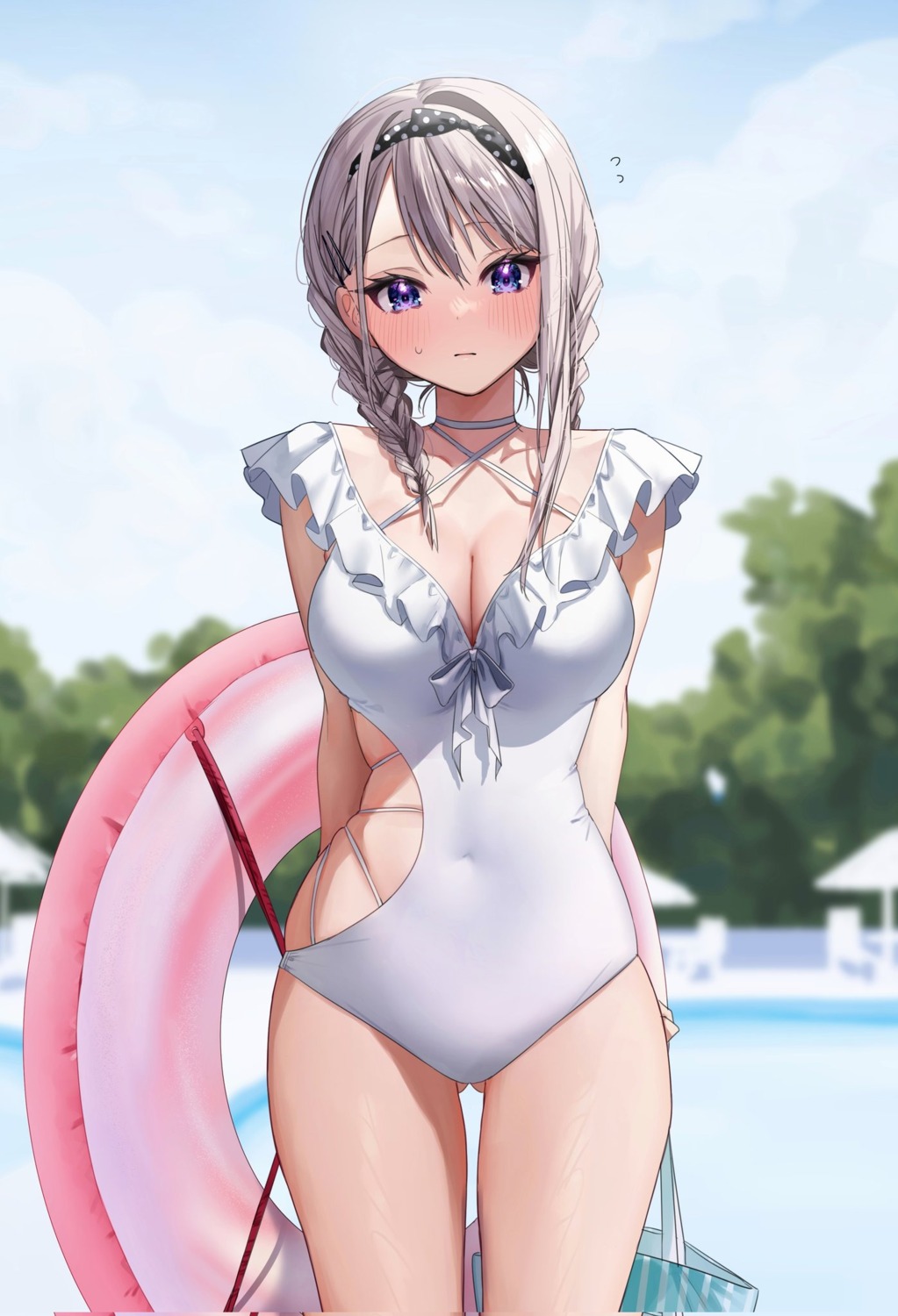 chigusa_minori cleavage saotome_shino_(shino_to_ren) shino_to_ren swimsuits