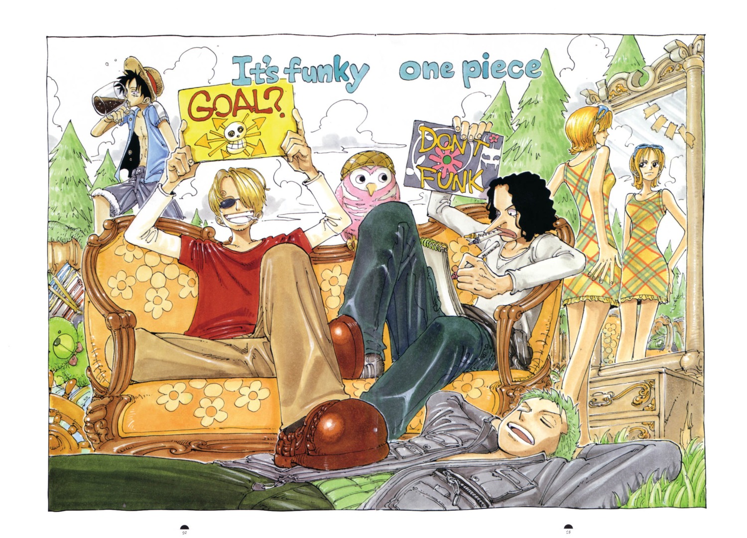 monkey_d_luffy nami oda_eiichirou one_piece roronoa_zoro usopp vinsmoke_sanji