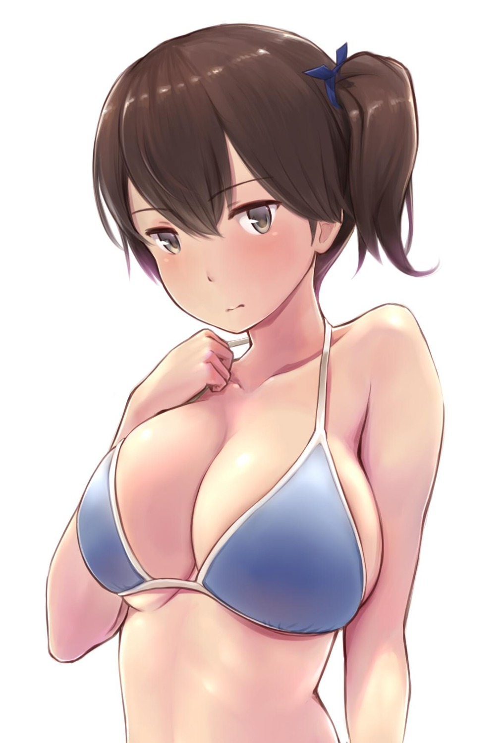 bikini_top cleavage kaga_(kancolle) kantai_collection swimsuits underboob wa_(genryusui)