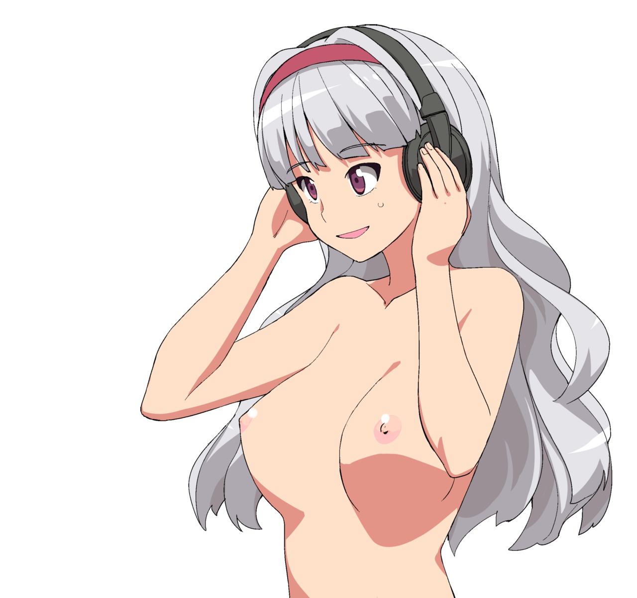 a1 headphones initial-g naked nipples shijou_takane the_idolm@ster