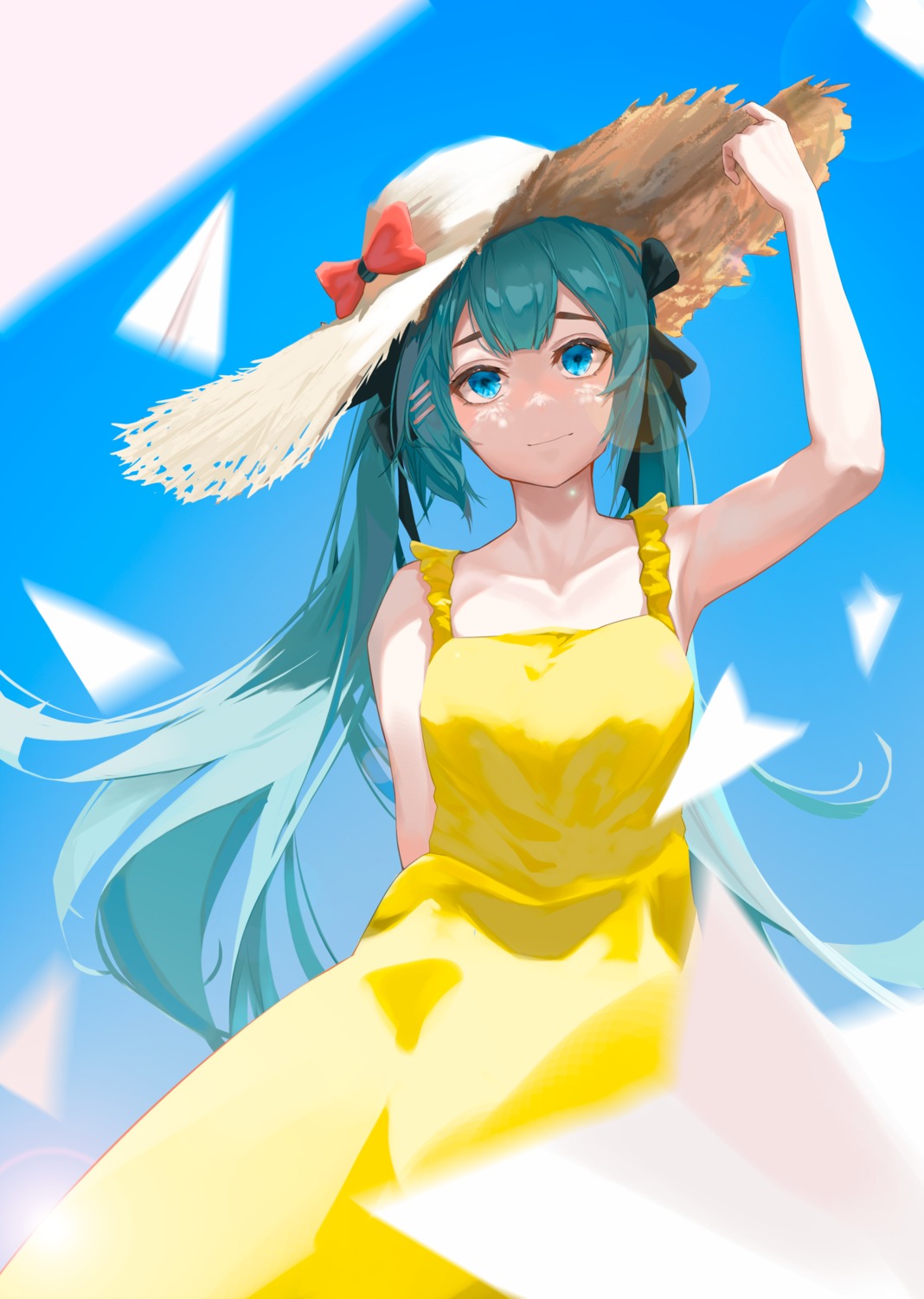 dress hatsune_miku summer_dress tagme vocaloid