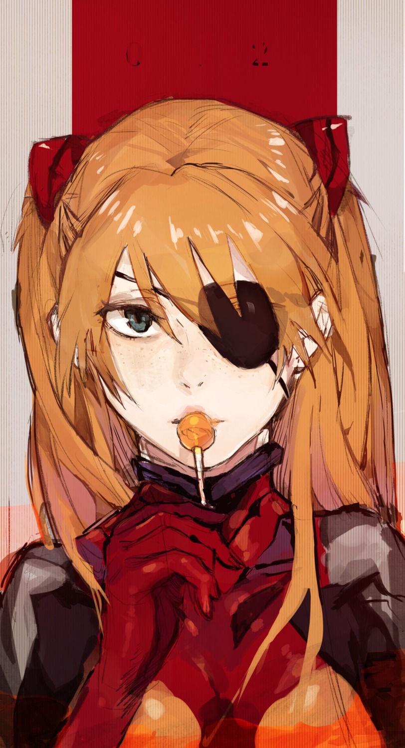 eyepatch hiranko neon_genesis_evangelion souryuu_asuka_langley