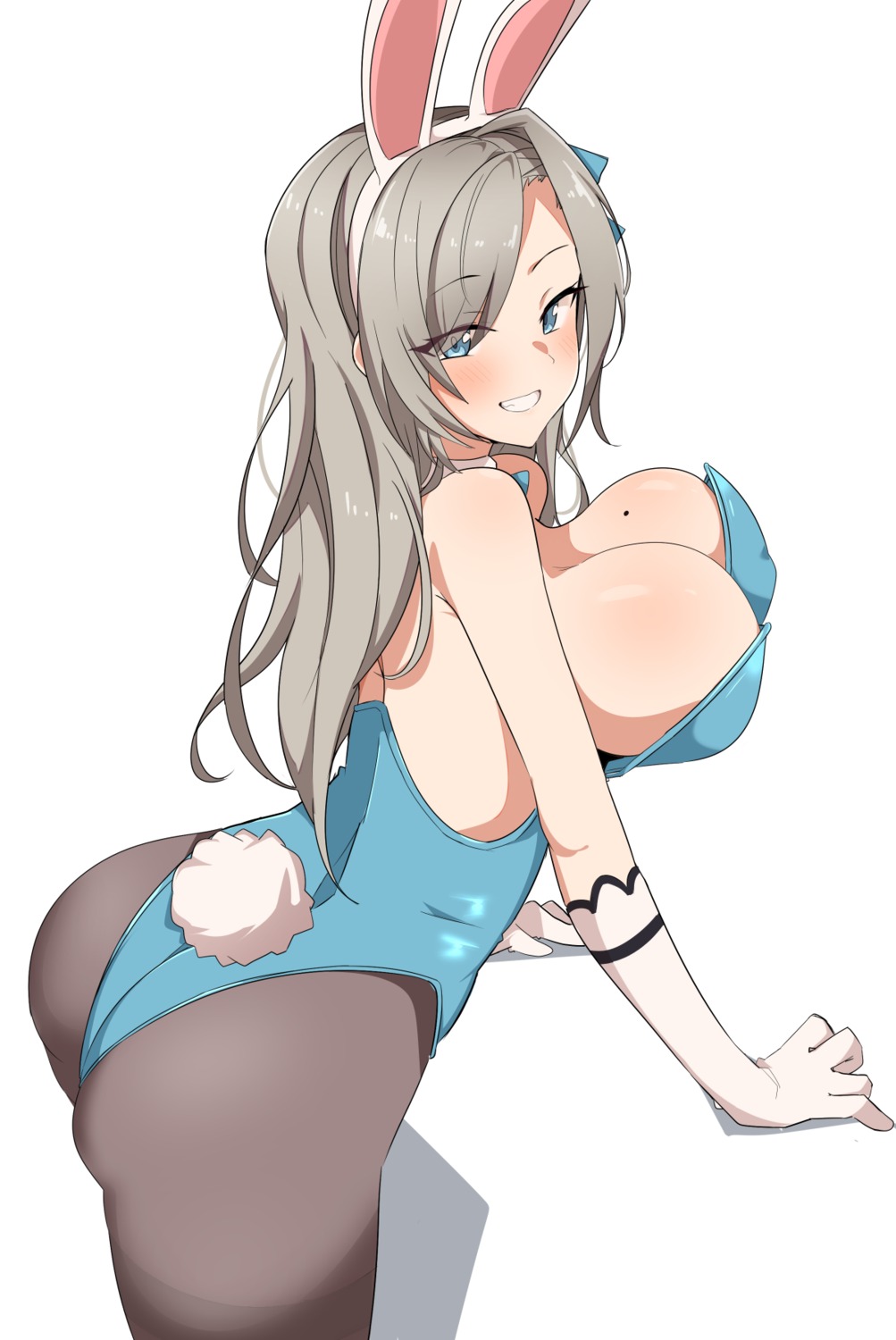 animal_ears ass blue_archive bunny_ears bunny_girl ichinose_asuna no_bra pantyhose seihekiog tail