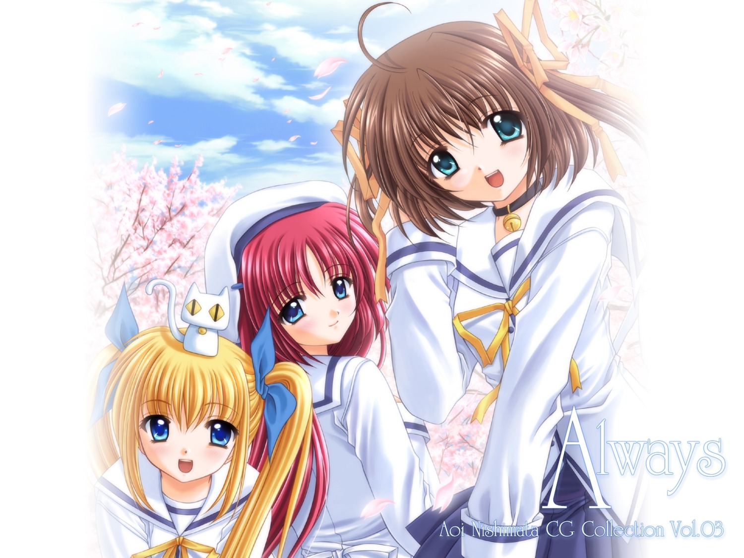 asakura_nemu da_capo da_capo_(series) nishimata_aoi seifuku shirakawa_kotori wallpaper yoshino_sakura