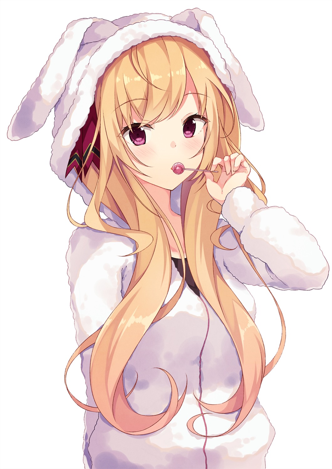 animal_ears bunny_ears sweater taiyaki