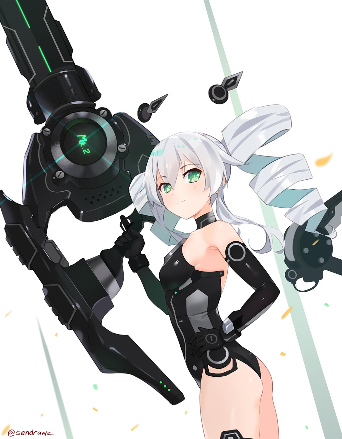 ass black_sister choujigen_game_neptune leotard sendrawz weapon