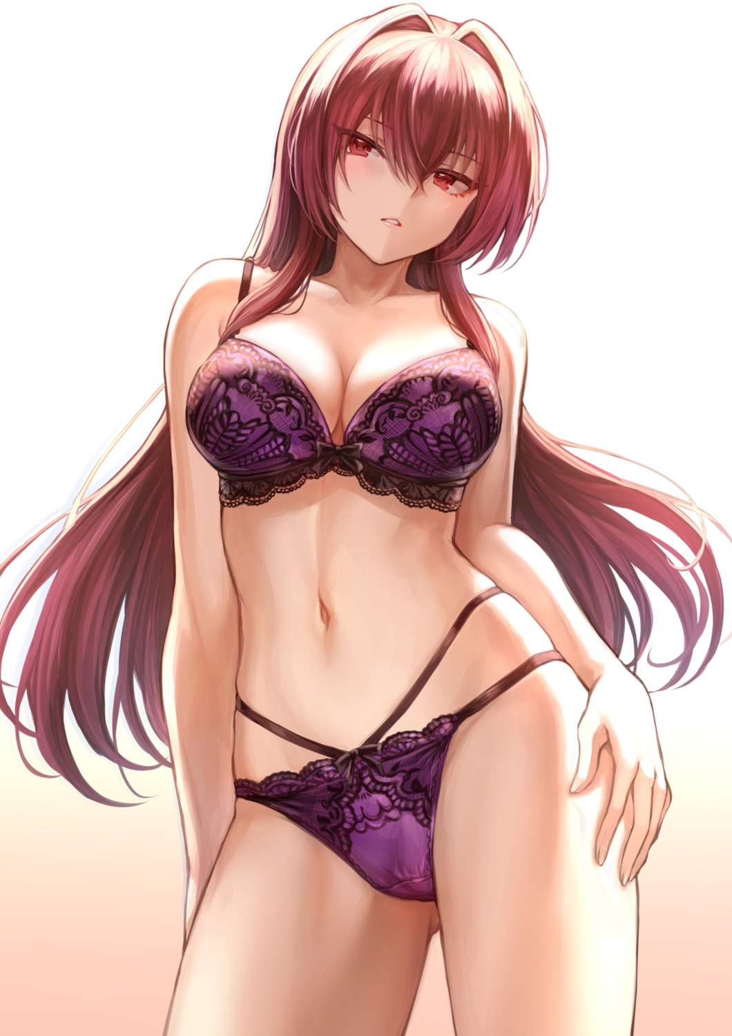 bra cleavage fate/grand_order lingerie mashu_(003) pantsu scathach_(fate/grand_order)