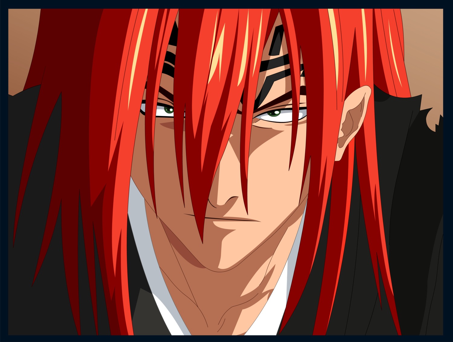 abarai_renji bleach male vector_trace