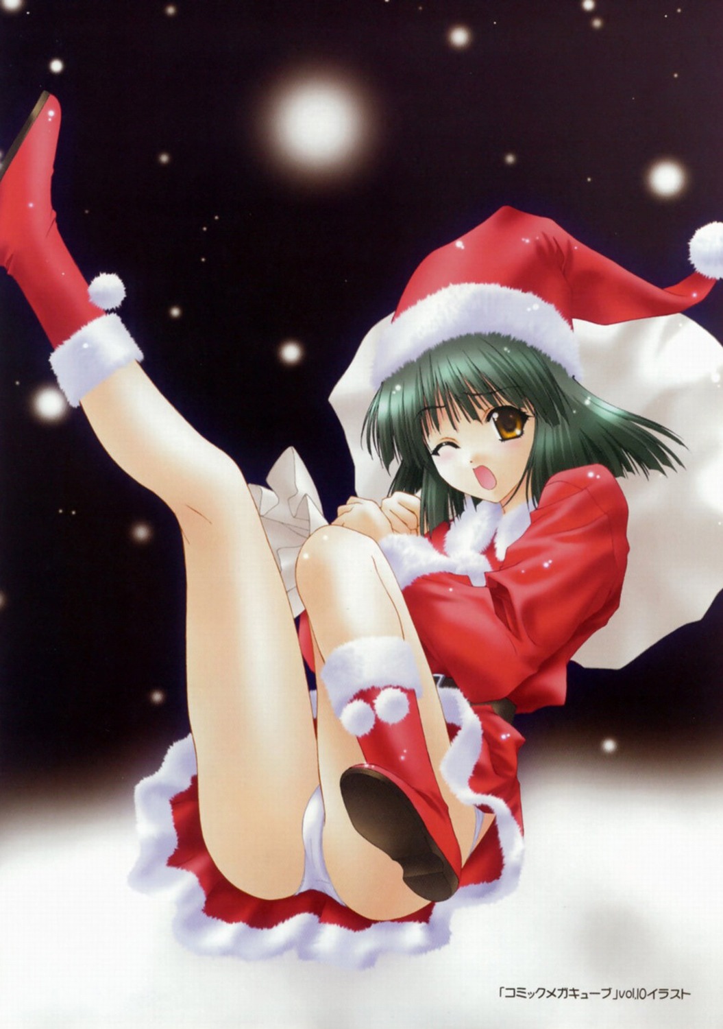 christmas jpeg_artifacts kimizuka_aoi pantsu