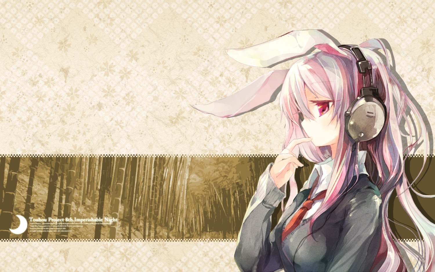 animal_ears bunny_ears darupu headphones reisen_udongein_inaba touhou