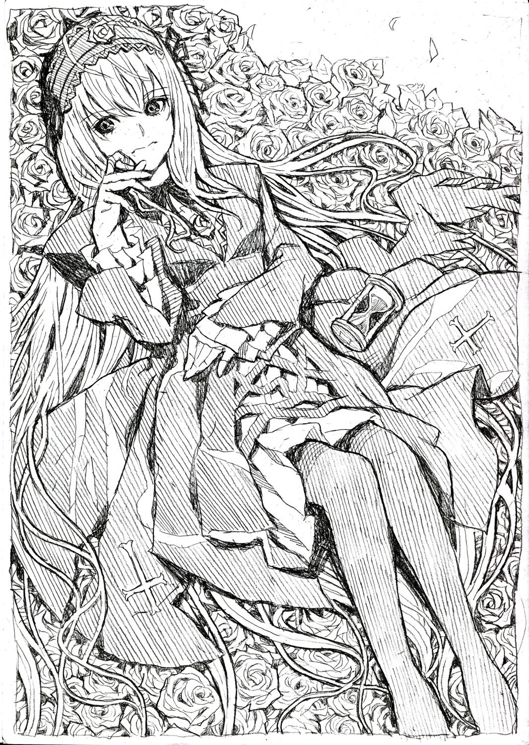 monochrome nobita rozen_maiden suigintou