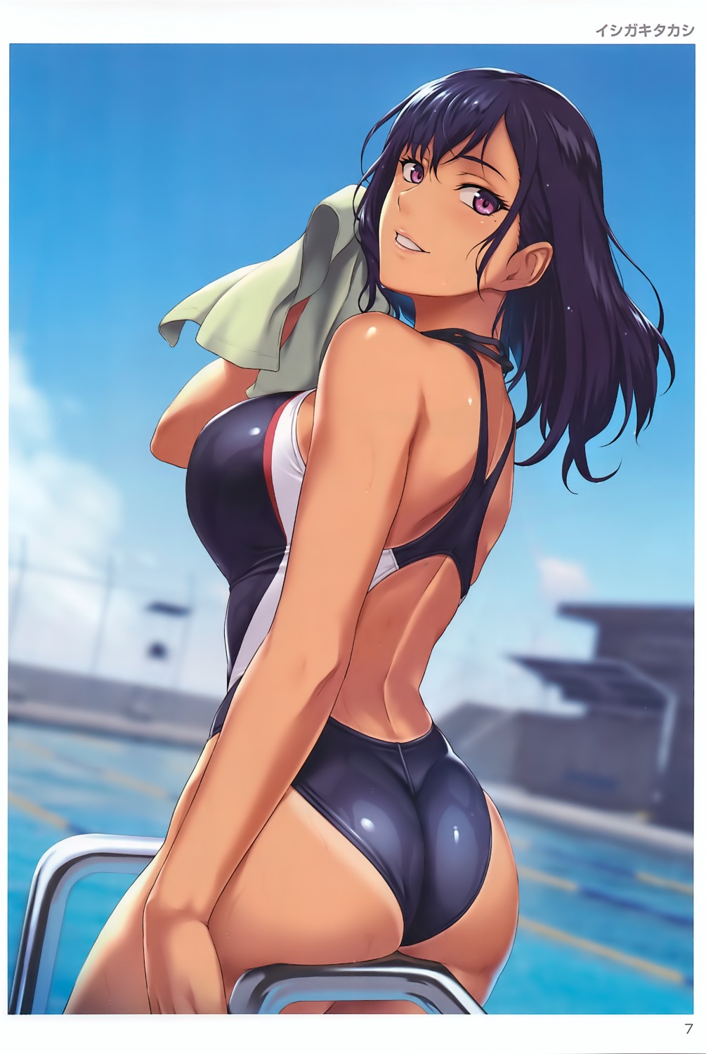 ass ishigaki_takashi swimsuits tan_lines toranoana