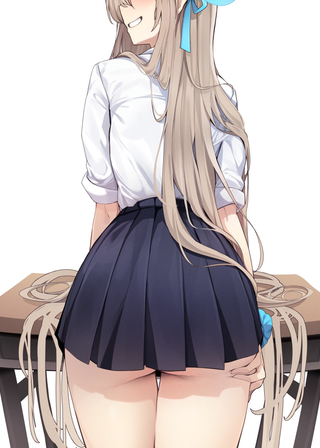 ass blue_archive ddangbi halo ichinose_asuna seifuku