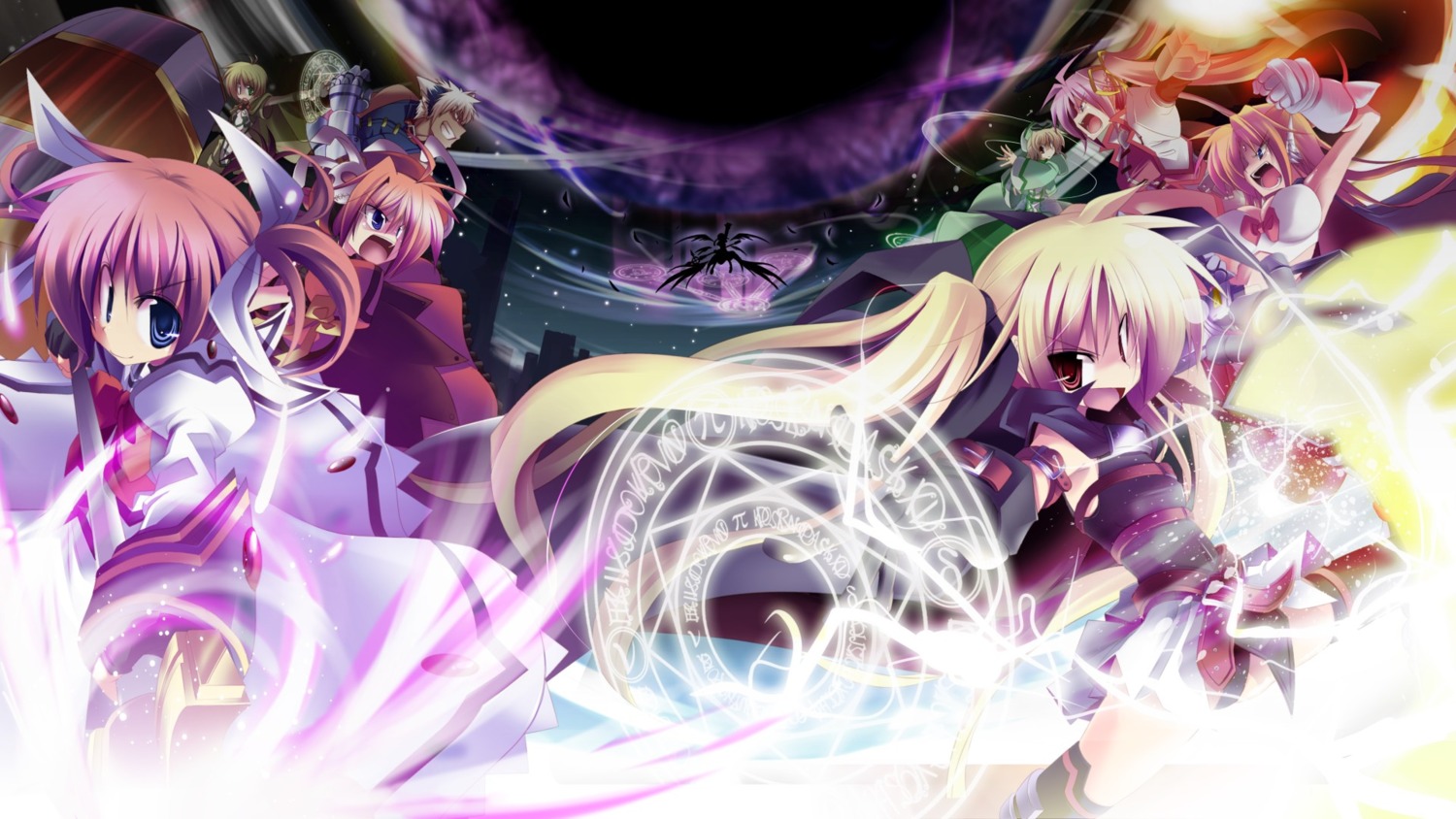 arf fate_testarossa kazekawa_nagi mahou_shoujo_lyrical_nanoha mahou_shoujo_lyrical_nanoha_a's shamal signum takamachi_nanoha vita wallpaper yagami_hayate yuuno_scrya zafira