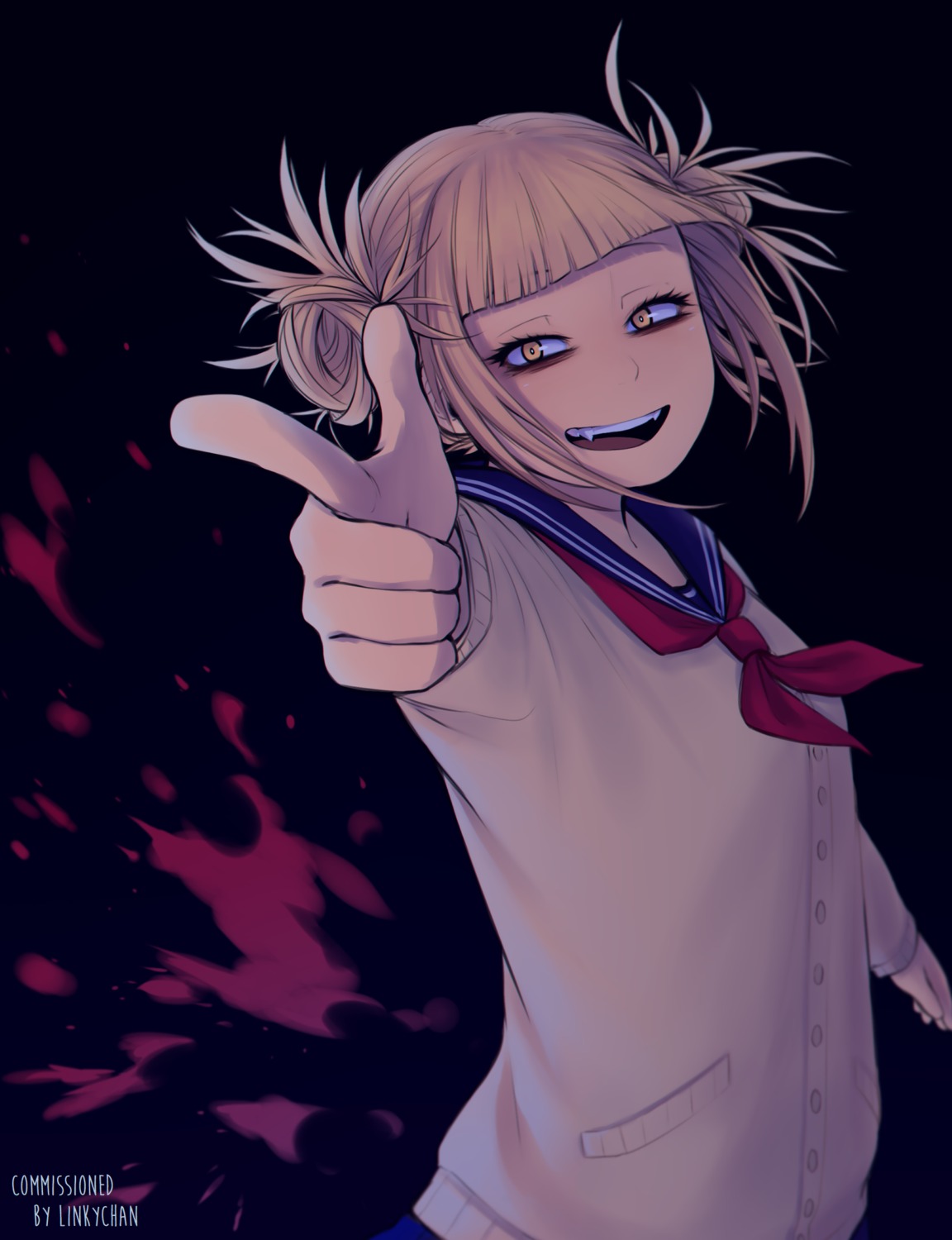 boku_no_hero_academia keiid seifuku sweater toga_himiko