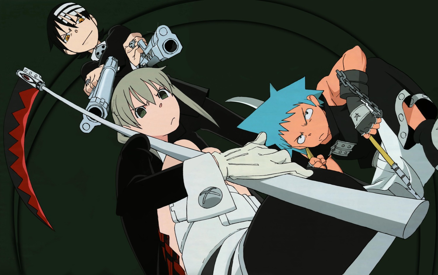 black_star death_the_kid maka_albarn soul_eater