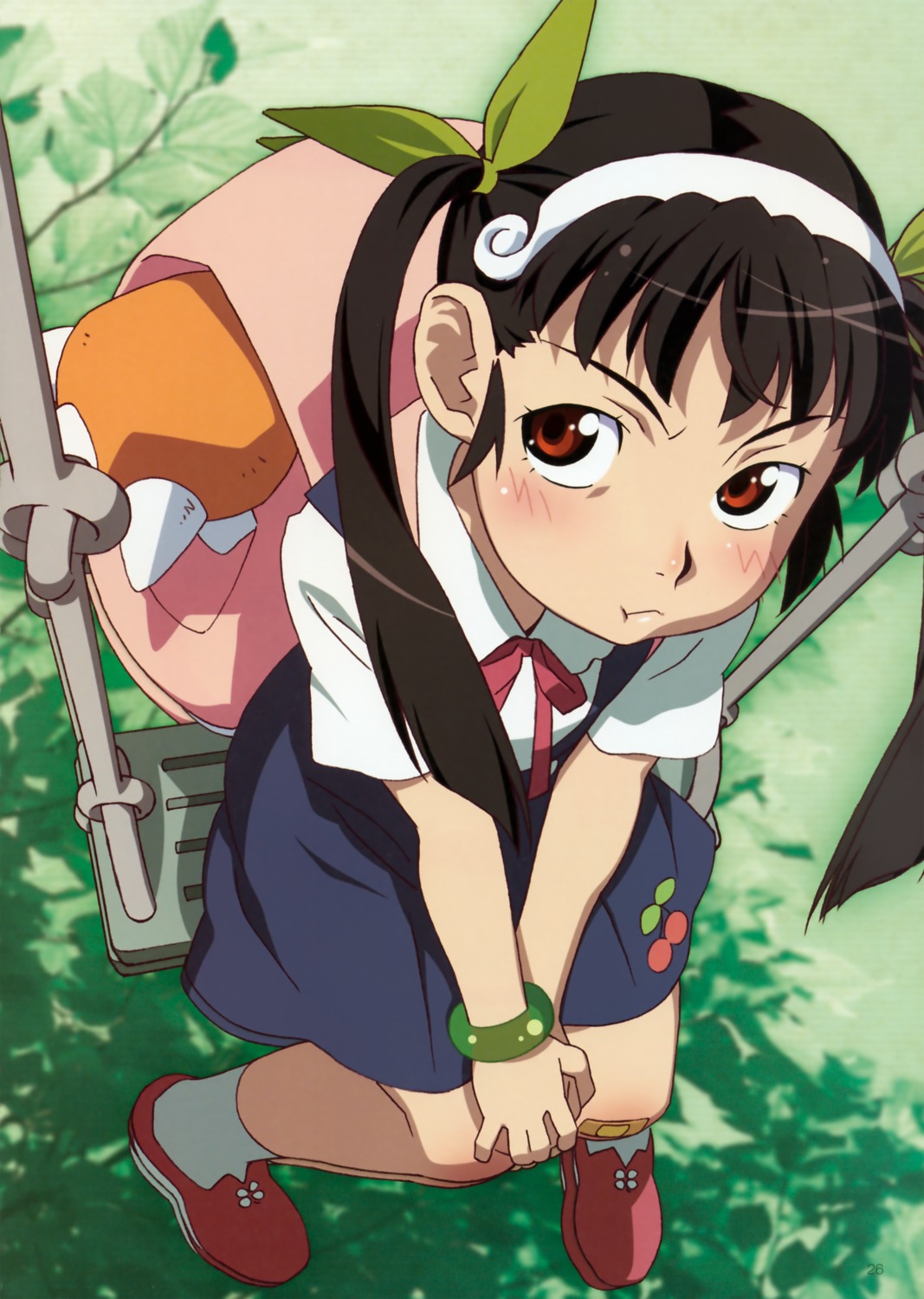 bakemonogatari hachikuji_mayoi monogatari_(series) seifuku watanabe_akio