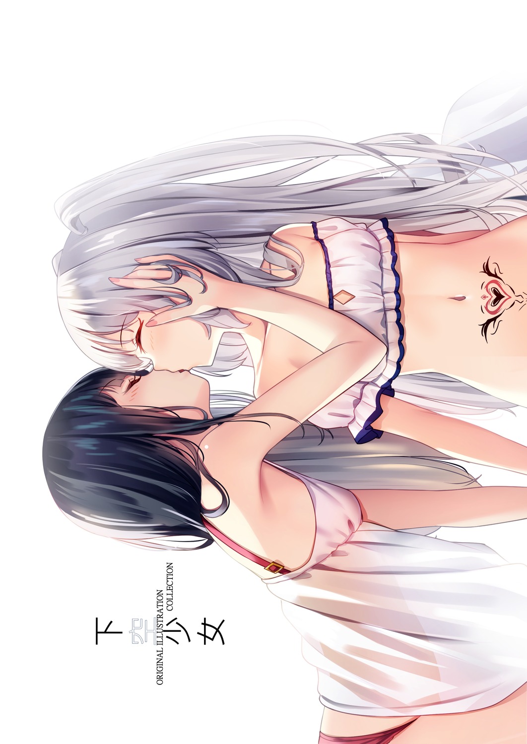 lingerie loli pantsu see_through tattoo yan_(nicknikg) yuri