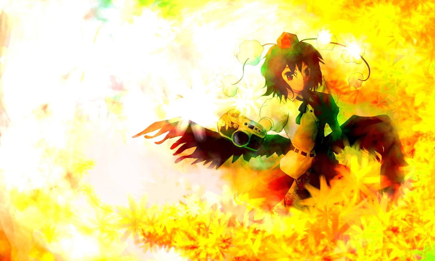 fu_kka shameimaru_aya touhou wings