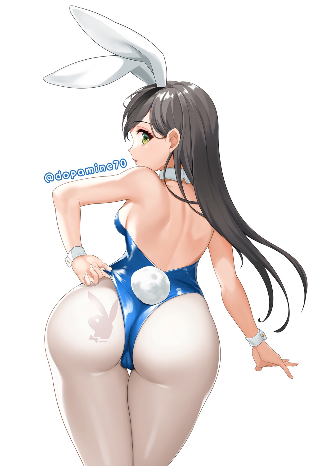 animal_ears ass bang_dream! bunny_ears bunny_girl cameltoe dopamine70 hanazono_tae no_bra pantyhose tail tattoo