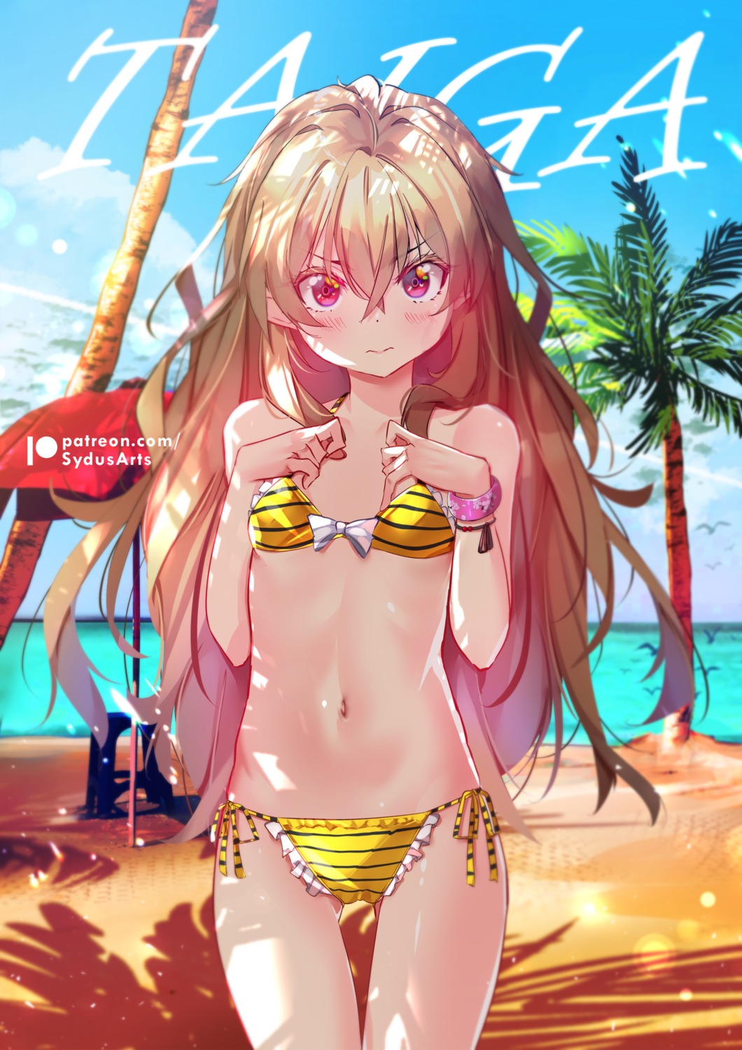 aisaka_taiga bikini breast_hold cameltoe loli swimsuits sydus toradora!