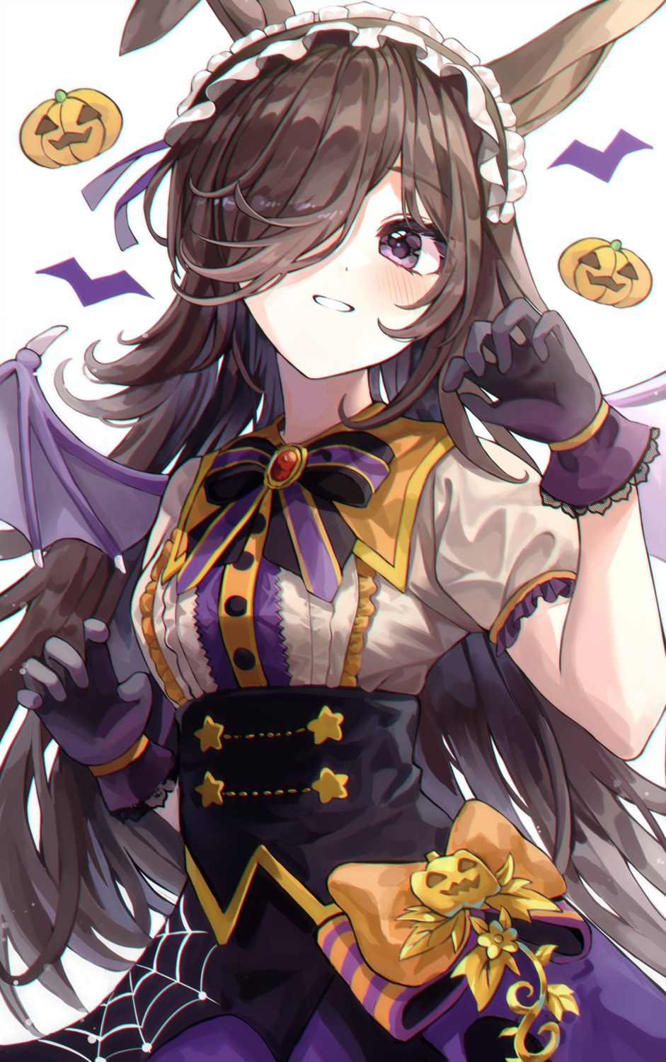 animal_ears datsha halloween rice_shower_(umamusume) uma_musume_pretty_derby wings