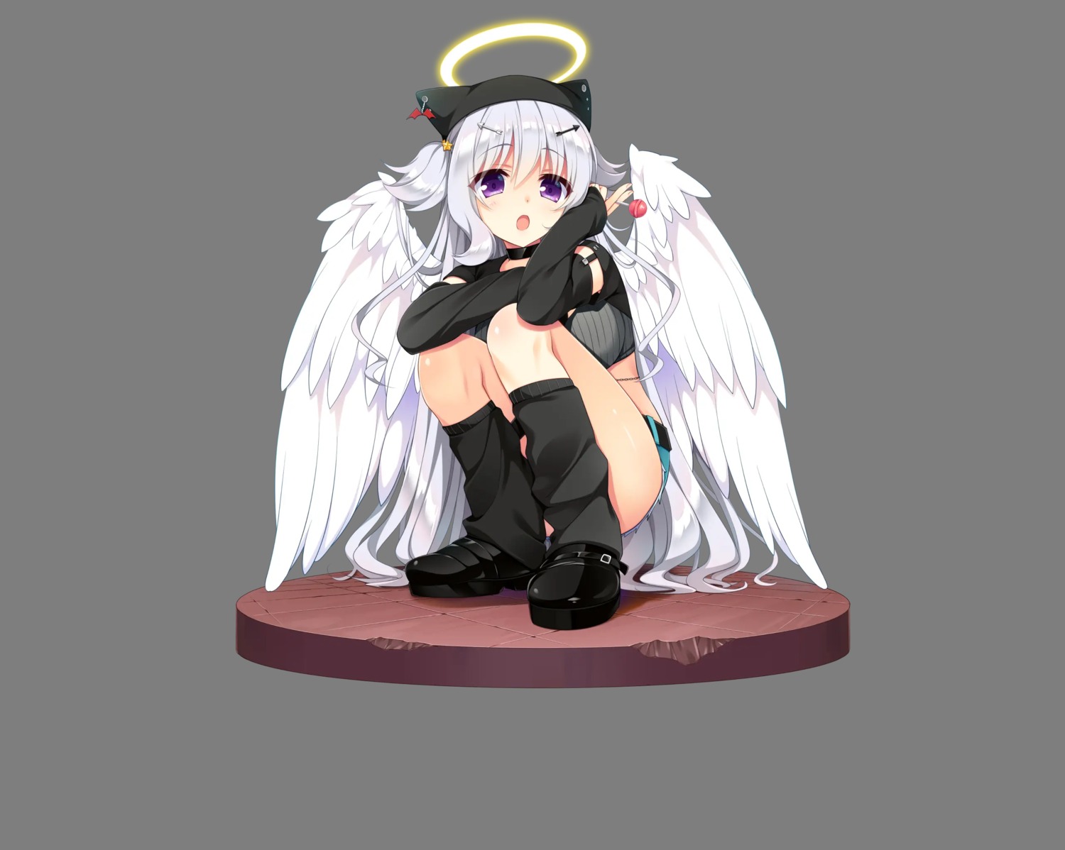 angel asa_project ren'ai_hajimemashite tagme tenshi-chan_(ren'ai_hajimemashite) transparent_webp wings