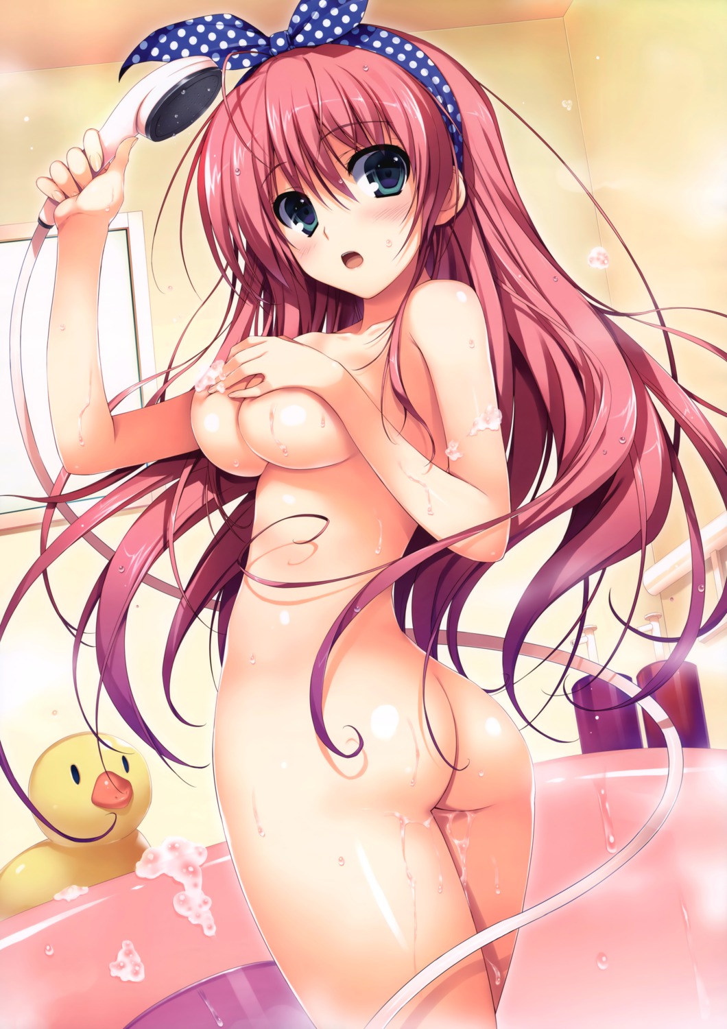 ass bathing breast_hold naked scanning_resolution tomose_shunsaku wet