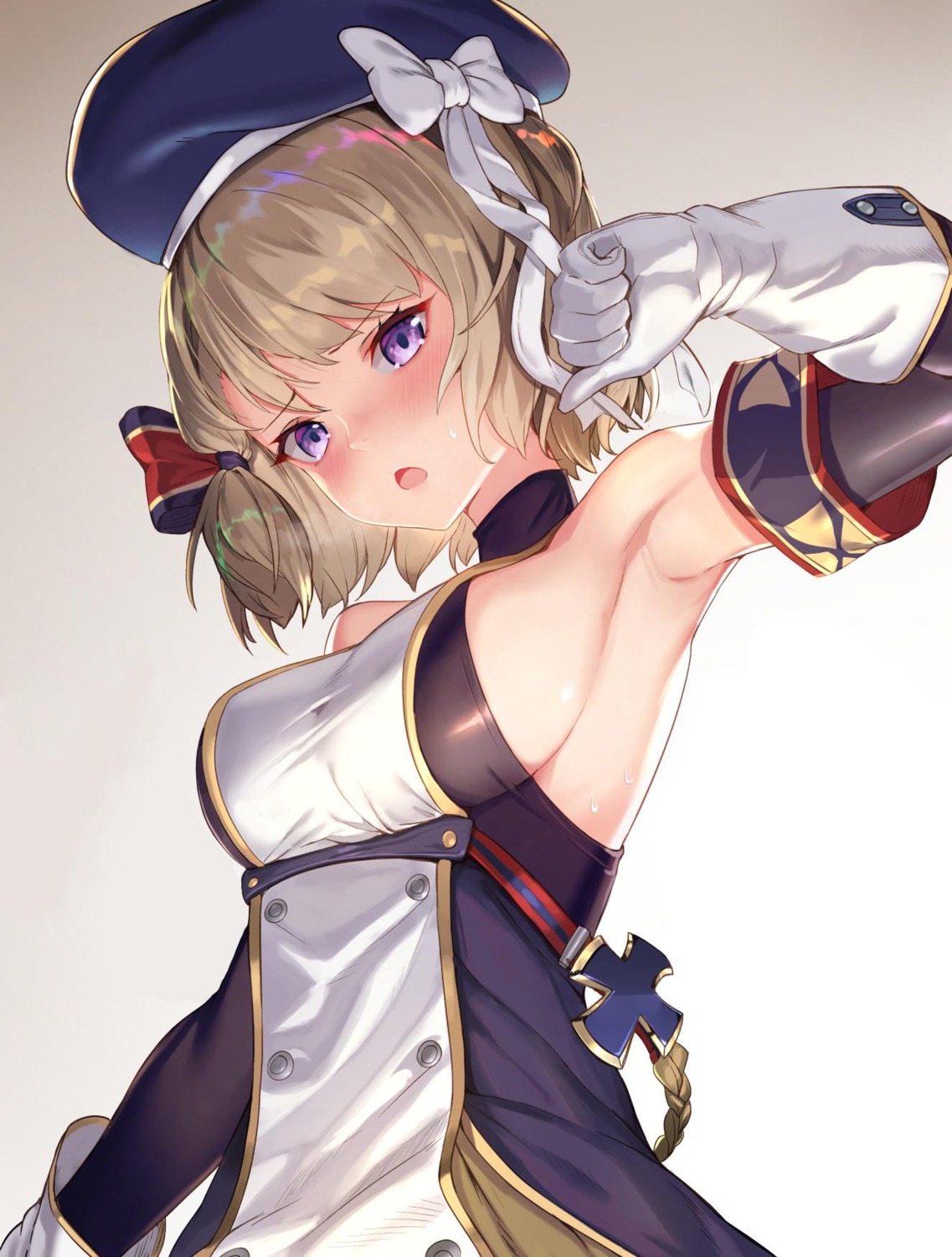 azur_lane no_bra rui_rubellent uniform z23_(azur_lane)