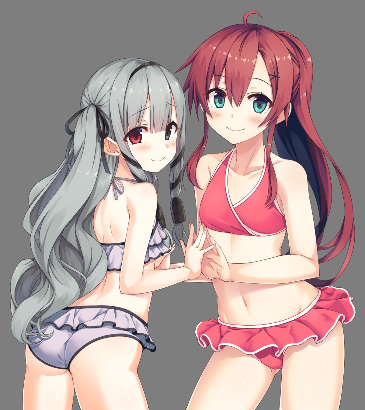 ass bikini cura heterochromia lose maitetsu maitetsu_last_run!! migita_hibiki mikuro_(maitetsu) swimsuits transparent_png