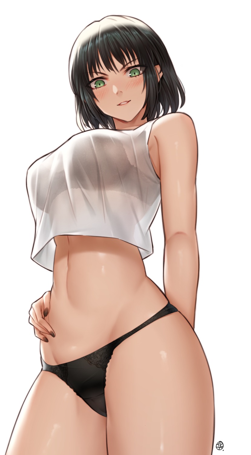 bra cameltoe fubuki_(one_punch_man) hua-j one_punch_man pantsu see_through