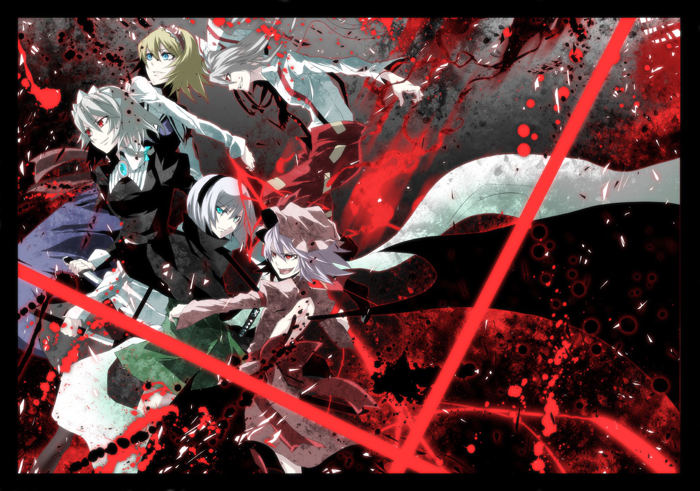 alice_margatroid fujiwara_no_mokou izayoi_sakuya konpaku_youmu remilia_scarlet su_tanri touhou