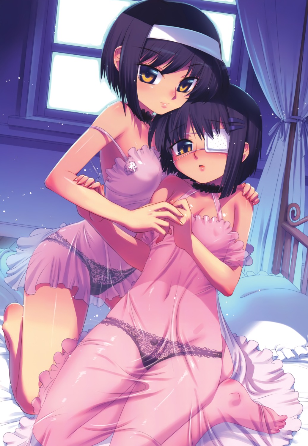 ef_~a_fairytale_of_the_two~ eyepatch koume_keito lingerie loli pantsu see_through shindou_chihiro shindou_kei